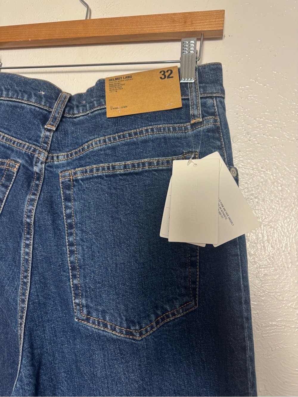 Helmut Lang Femme Hi Bootcut Indigo Denim Jeans - Picture 8 of 10